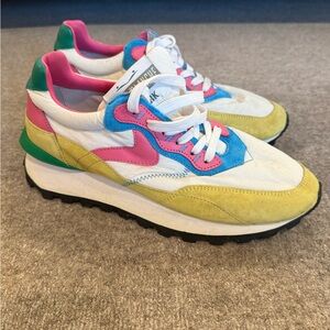 Voile Blanche Pink and Blue Sneakers